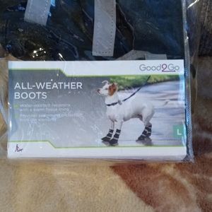 All weather snow rain large dog protective boots booties with Velcro closures